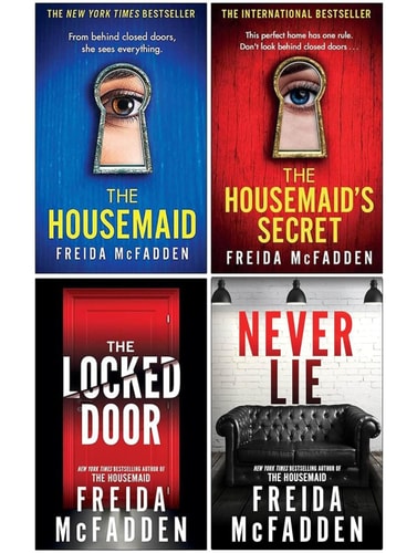 Freida McFadden 4 Books Set (Never Lie, The Housemaids Secret, The Locked Door & The House maid)