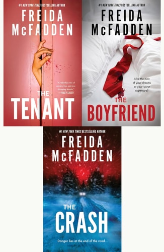 Freida McFadden Thrillers 3 Books Set; The Tenant | The Boyfriend | The Crash