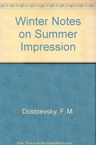Winter Notes on Summer Impressions OP