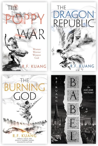 The Poppy War 4 Books Collection Set (The Poppy War, The Dragon Republic, The Burning God & Babel)