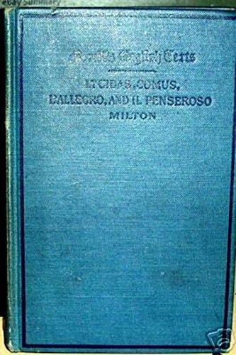"L`Allegro, Il Penseroso, Comus, and Lycidas [EasyRead Super Large 18pt Edition]"