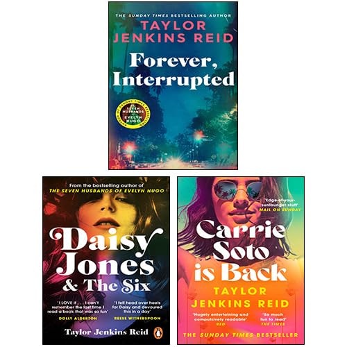 Taylor Jenkins Reid 3 Books Collection Set (Carrie Soto Is Back, Forever Interrupted, Daisy Jones and The Six)