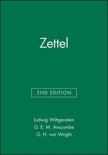 Zettel (An Open University Set Book)
