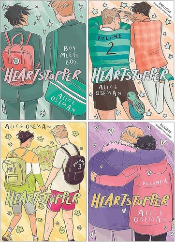 Heartstopper Series Volume 1-4 Books Set
