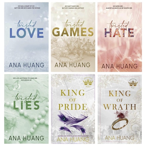 Ana Huang 6 Books Collection Set (Twisted Love, Twisted Games, Twisted Hate, Twisted Lies, King of Pride & King of Wrath)