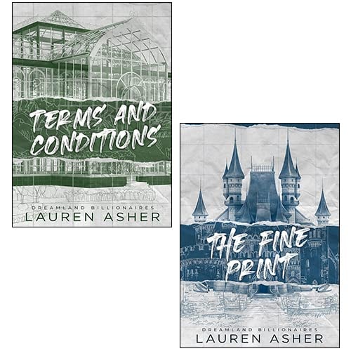 Dreamland Billionaires Collection Terms and Conditions, The Fine Print 2 Books Set By Lauren Asher