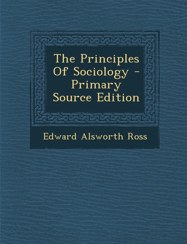 The Principles Of Sociology